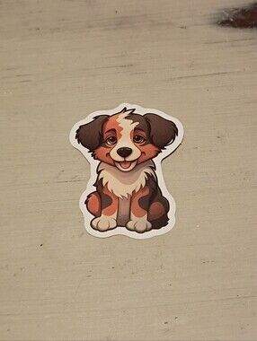 10/$10 Stickers Decal - Australian Shepherd Puppy Kawaii Animal Sticker - New